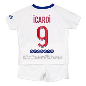 Paris Saint-Germain Mauro Icardi 9 Barn Bortedraktsett 2020-2021 Kortermet (+ Korte bukser)